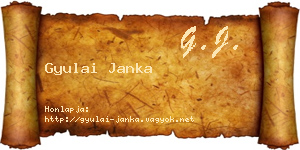 Gyulai Janka névjegykártya
